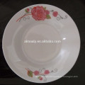 placa de sopa de porcelana blanca de estilo chino